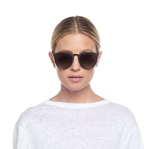 Le Specs No Smirking Black Rubber Sunglasses